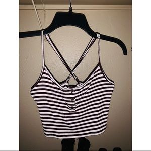 Striped Cropped Cami